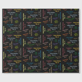 2月14日誕生日ギフト包装紙 ラッピングペーパー (フラット)