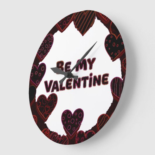 2月14日 ラージ壁時計 (傾斜)