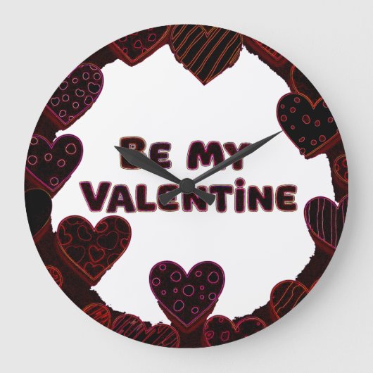 2月14日 ラージ壁時計 (正面)