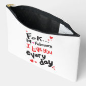 2月14日、私は毎日あなたを愛している アクセサリーポーチ (見開き)