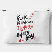 2月14日、私は毎日あなたを愛している アクセサリーポーチ (裏面)