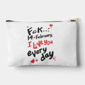 2月14日、私は毎日あなたを愛している アクセサリーポーチ (裏面)