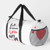 2月14日、私は毎日あなたを愛している ダッフルバッグ (右コーナー)