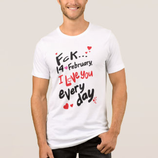2月14日、私は毎日あなたを愛している トライブレンドTシャツ