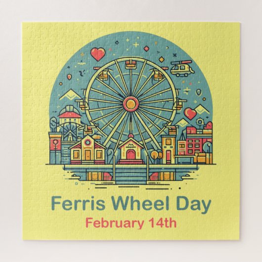 2月14日 – 観覧車日 ジグソーパズル (縦)