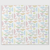 2月15日誕生日ギフト包装紙 ラッピングペーパー (フラット)