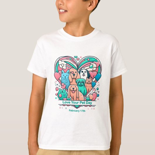 2月17日の愛 Tシャツ (正面)