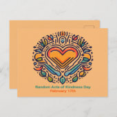 2月17日の無作為の親切日 ポストカード (正面/裏面)