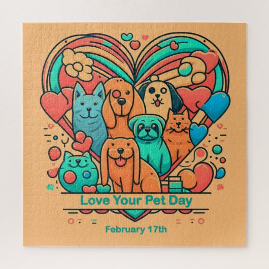 2月17日 – Love Your Pet Day ジグソーパズル (縦)