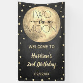 2月2日の誕生日パーティーへようこそ 横断幕 (縦)