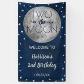 2月2日の誕生日パーティーへようこそ 横断幕 (縦)