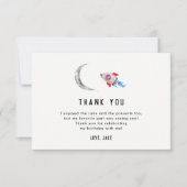 2月2日の誕生日パーティーサンキューカード サンキューカード (正面)