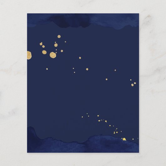 2月2日の誕生日パーティー予算招待状 (裏面)