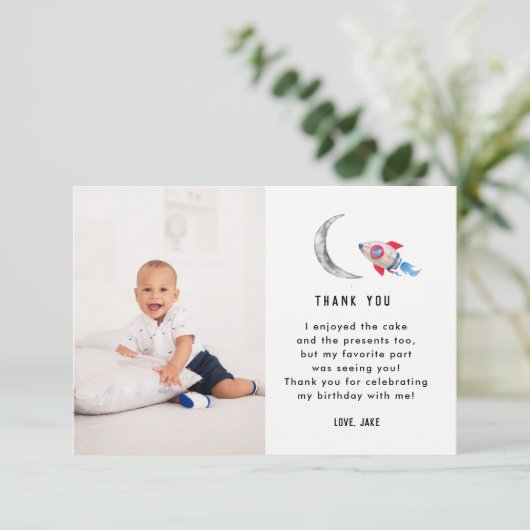 2月2日の誕生日パーティー写真ありがとう サンキューカード (スタンド正面)