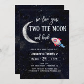 2月2日の誕生日パーティー 招待状 (正面/裏面)