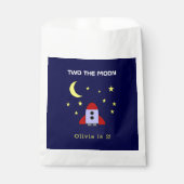 2月2日の誕生日ロケット船宇宙テーマ フェイバーバッグ (正面)