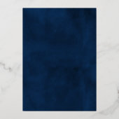 2月2日の誕生日実在 箔招待状 (裏面)