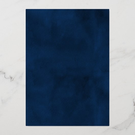 2月2日の誕生日実在 箔招待状 (裏面)