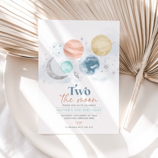 2月2日の誕生日招待状ボーイシルバー 招待状