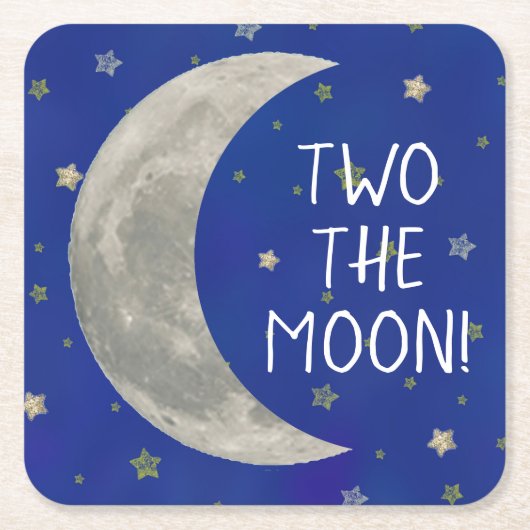 2月2日の誕生日 スクエアペーパーコースター (正面)