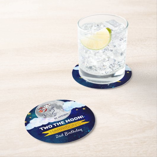 2月2日の誕生日 ラウンドペーパーコースター (インサイチュ)