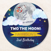 2月2日の誕生日 ラウンドペーパーコースター (正面)