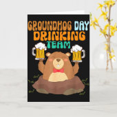 2月2日ハムスターの日 飲み会チーム 面白い カード (黄色い花)