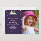 2月2日バースデーガールパーティの招待状 招待状 (正面)