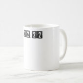 2月2日火曜日2-22-22算数先生 コーヒーマグカップ (正面右)