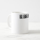 2月2日火曜日2-22-22算数先生 コーヒーマグカップ (正面左)