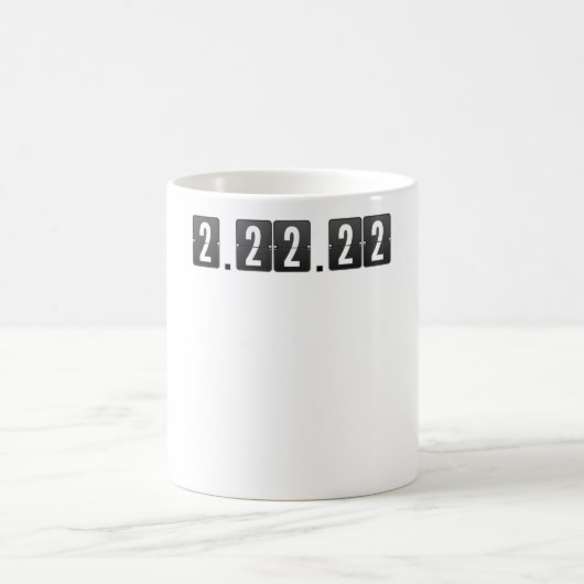 2月2日火曜日2-22-22算数先生 コーヒーマグカップ (中央)