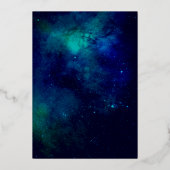 2月2日誕生日ホイル実在サンキューカード 箔招待状 (裏面)