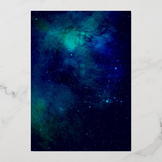 2月2日誕生日ホイル実在サンキューカード 箔招待状 (裏面)