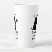 2月2日 | Happy Groundhogの日パーソナライズされた名 カフェラテマグ (正面)