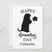 2月2日 | Happy Groundhogの日パーソナライズされた名 シーズンカード (正面)