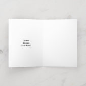 2月2日 | Happy Groundhogの日パーソナライズされた名 箔グリーティングカード (内側レイダウン)