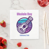 2月2日 – Ukulele Day スタンダードランチョンナプキン (インサイチュ)