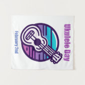 2月2日 – Ukulele Day タペストリー (正面(横))