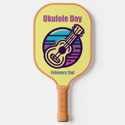 2月2日 – Ukulele Day ピックルボールラケット (正面)