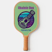 2月2日 – Ukulele Day ピックルボールラケット (裏面)