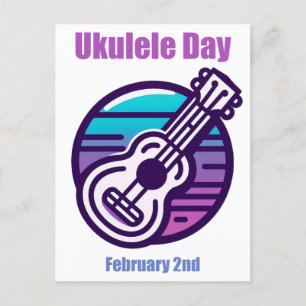 2月2日 – Ukulele Day ポストカード