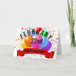 2月22日 誕生日 カード