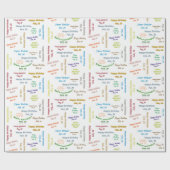 2月26日誕生日ギフト包装紙 ラッピングペーパー (フラット)