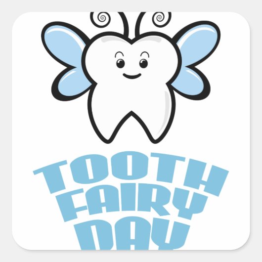 2月28日 – 歯の妖精の日 スクエアシール (正面)