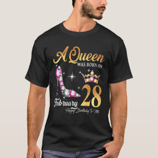 2月28生まれ日の女王 Tシャツ