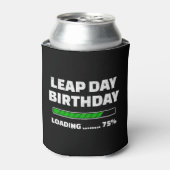 2月29日うるう年誕生日75%うるう日の読み込み 缶クーラー (缶正面)