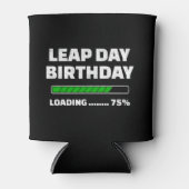 2月29日うるう年誕生日75%うるう日の読み込み 缶クーラー (正面)