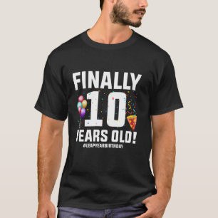 2月29日うるう日ついに10歳誕生日部 Tシャツ
