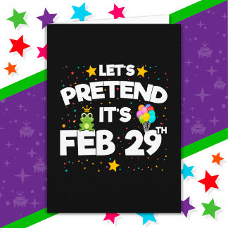 2月29日うるう日ふる閏年誕生日 カード