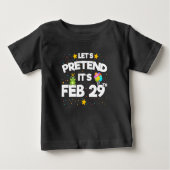 2月29日うるう日ふる閏年誕生日 ベビーTシャツ (正面)